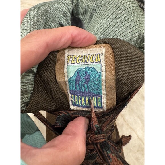 Vintage Tecnica Trekking Hiking Boots - Suede Leather Gore-Tex - Size 8.5 Mens - Picture 14 of 16